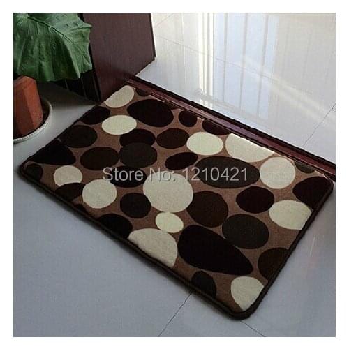 1pcs 40x60cm Machine washable and thicken antiskid bedroom door mat The kitchen toilet Water absorption mat living room carpet