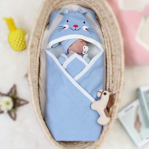 2020 New Arrival Newborn Swaddle Wrap Cotton Baby Receiving Blanket Bedding Cartoon Cute Infant Sleeping Bag