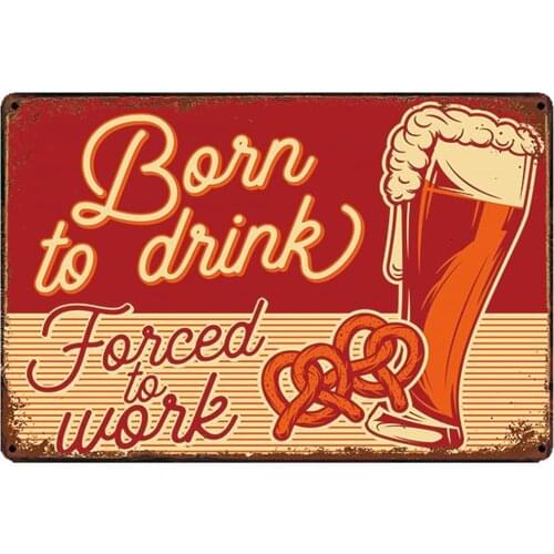 Beer Retro Metal Tin Sign Plaque Poster Wall Decor Art Shabby Chic Gift