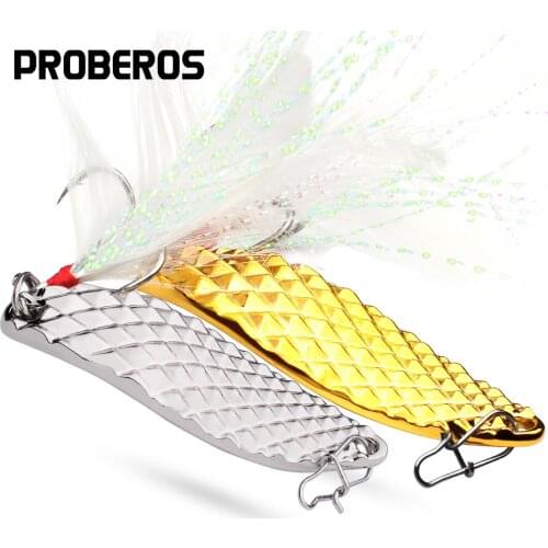 20pc Fishing Lure Gold/Silver Color Spoon Lures 8-6-6-2-2# Hook Fishing Tackle 10-15-20g-28g-35gFishing Bait