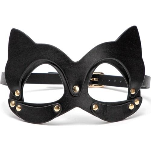 Sexy cat head mask couples fun life toys adult alternative toys