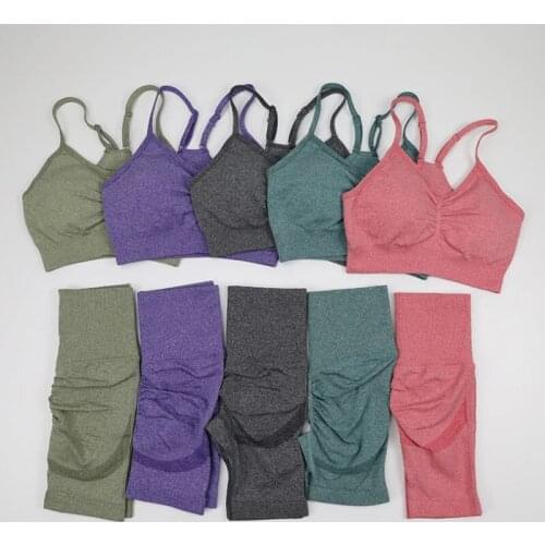Sport Outfit Workout Clothes for Women Sports Bra Fitness Shorts Push Up Leggings Sports Wear for Women Yoga Set Gym Clothing