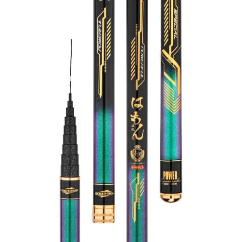 Super Hard Power Hand Pole Telescopic Fishing Rod Carbon Fiber Carp Fishing Canne a Peche 8/9/10/11/12/13m Stick Vara De Pesca