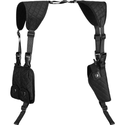 Tactical Concealed Pistol Holster Universal Underarm Shoulder Gun Holster Military Double Handgun Mag Pouch Hunting Accessories