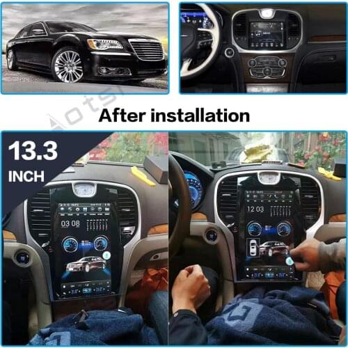 Tesla Style Screen Android 9.0 Car Radio Multimedia Player For Chrysler 300C 2013-2019 PX6 Audio Stereo Auto GPS Navi Head Unit
