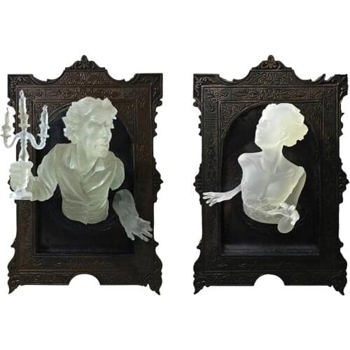 Halloween Party Supplies Halloween Decoration Horror With Ghost Flame Wall Window Sticker For Home Garden Yard Decor