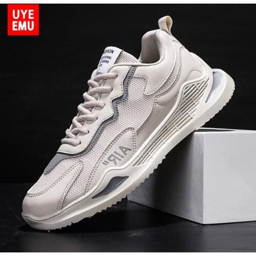 UYEEMU 2021 New Mens Shoes Summer Casual Trendy Wild Outdoor Sports Running Shoes Korean Breathable Sneakers Size 39-44 #D016