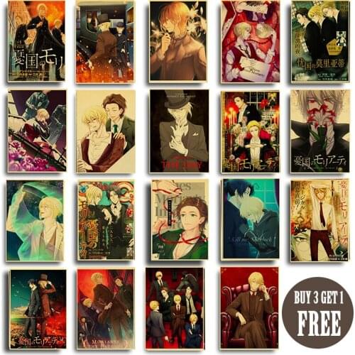 Vintage Retro Moriarty the Patriot Series Kraft Paper Poster For Wall Art Home Decor Living Room Pictures