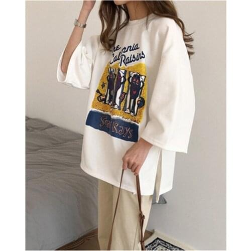 Women Tops Loose T-shirts женские футболки Woman T shirt Harajuku Tees Oversize+Clothing+Women Camisetas Mujer Half Sleeve