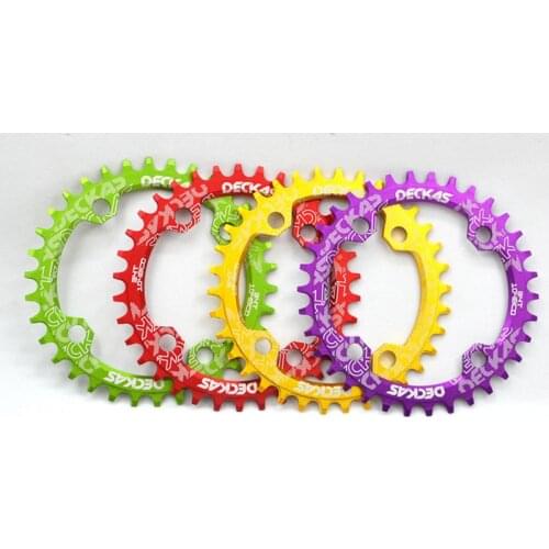 104BCD Oval Narrow Wide Chainring MTB Mountain Bicycle 32T 34T 36T 38T Crown Crankset Single Tooth Plate Parts 104 BCD