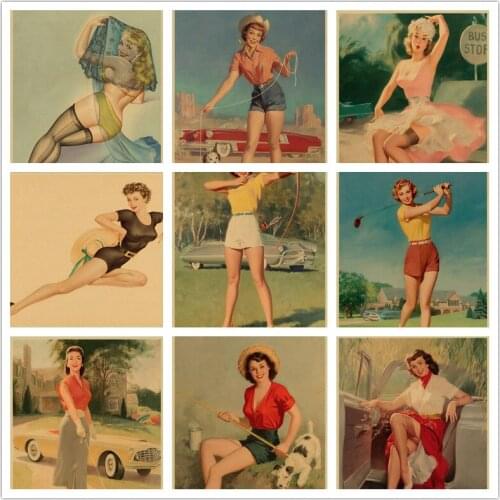 Diy Diamond Painting Girl Small Fresh Fashion Art Simple Handmade Round Diamond Square Diamond Home Decoration