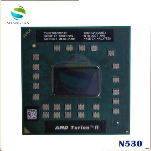 AMD Turion II Dual-Core Mobile N530 2.5 GHz Dual-Core Dual-Thread CPU Processor TMN530DCR23GM Socket S1