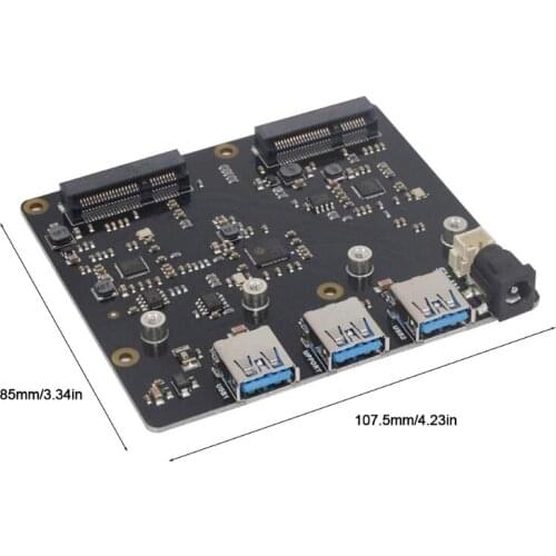 Ideal Storage Solution for Raspberry Pi - Dual MSATA SSD Shield 2TB MSSD 2 MSATA SSD 2 USB XH2.54 Connector ABCD