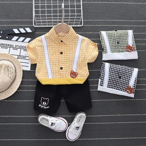 Toddler Baby Boys Clothes Set Children Cotton T-Shirt Shorts 2Pcs/sets Summer Fashion Casual Clothing Infant Kids Tracksuits