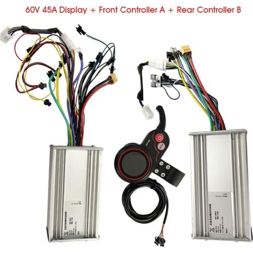 YunLi 60V 45A Controller Display Accelerator for FLJ K6 13inch Dual Motors 3200W 6000W Electric Scooter Meter Instrumentation