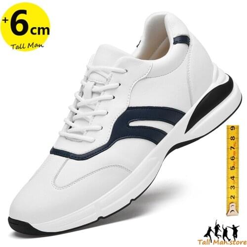 Sports Sneakers Men Heightening Elevator Shoes Height Increase Shoes Man Daily Life Height Increasing 6-8CM