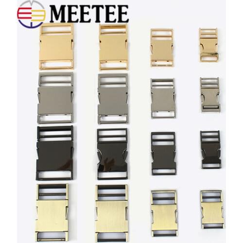 5pcs Meetee Metal Side Release Buckle 14/19/25/31/38mm Pets Collar Backpack Bag Webbing Buckles DIY Paracord Bracelet Hardware