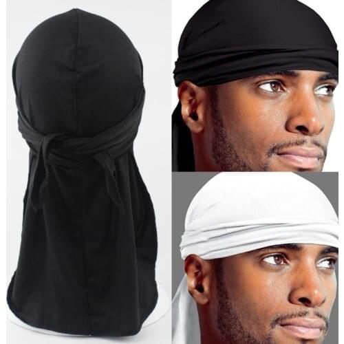 Fashion Du-rag Scarf Head Wrap Rap Band Tie Down Hat Outdoor Sports Bandanas Children Cap Headwear for Men Women