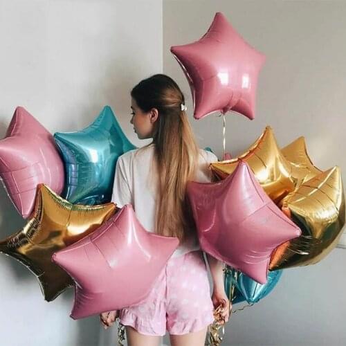 5/10pcs 18inch Colorful Star Foil Balloons Birthday Party Wedding Decorations Supplies Baby Shower Inflatable Air Globos Toys