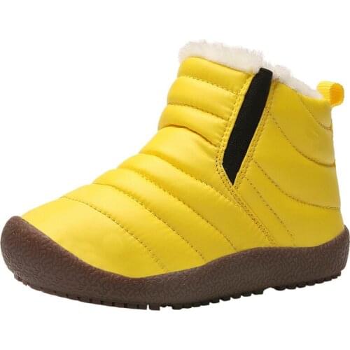 Parent-child kids shoes cotton shoes winter childrens hiking shoes warm waterproof childrens snow boots velvet sports boots