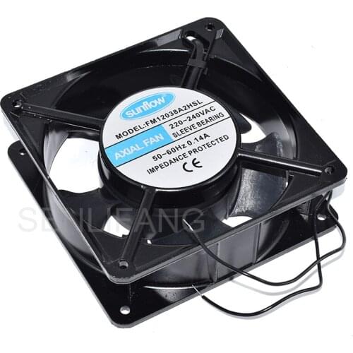 Original For Sunflow FM12038A2HSL 220-240VAC 50~60Hz 0.14A Two Lines Axial Fan