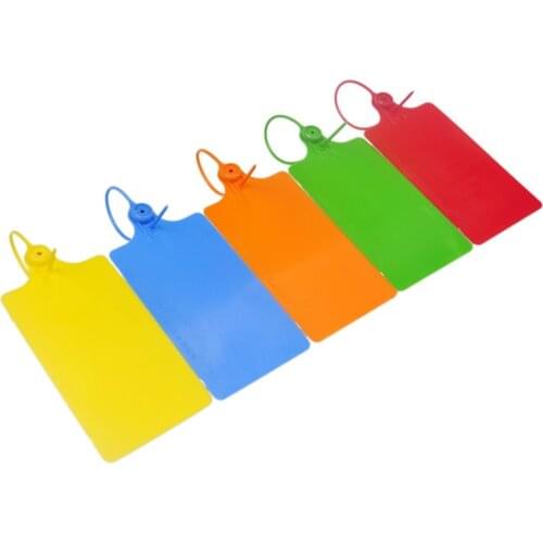 50PCS 250 MM Length Large Cable Tag Plastic Nylon Cable Tie Tightener Seals Security Wire Padlock for Cargo Container Seal Lock