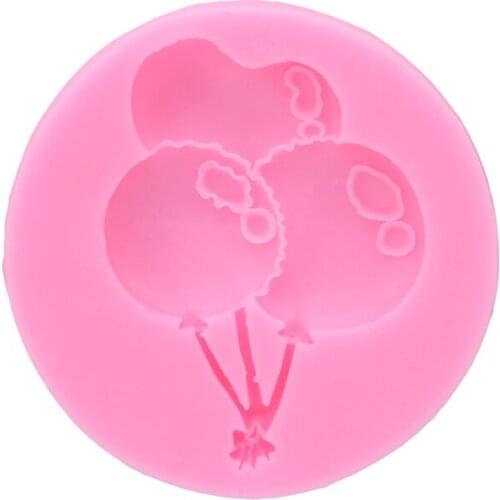 Three Balloon Shape Silicone Cake Mold Baking Tools Chocolate Biscuits Soap Mould Fondant DIY Cake Decorating Cooking Tools