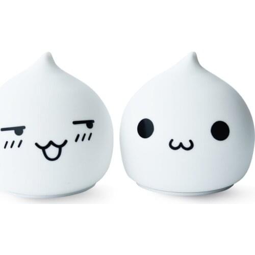 Water Drop Silicone Lamp Battery Model Creative Mini Night Light Christmas Gift Desktop Bedside Bedside Sleeping Feeding Lamp