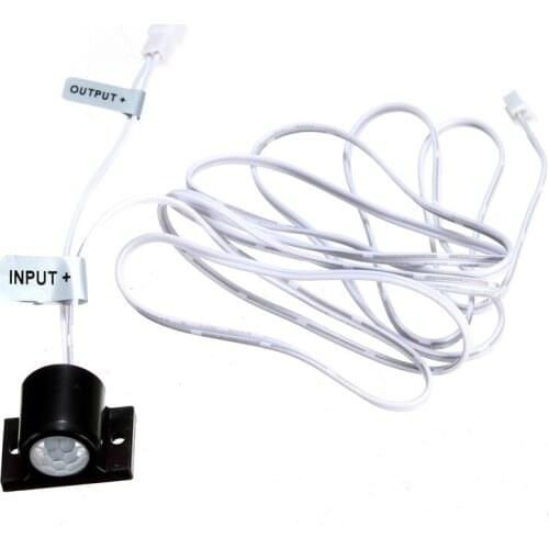 2A LED Automatic On Off Strip Outdoor Infrared PIR Body Motion Sensor Detector Wall Light Switch 3-12V 120 Degree Within 3 Meter