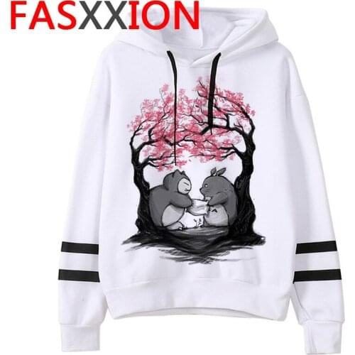 Totoro Studio Miyazaki Hayao hoodies women Oversized graphic printed 2021 female pullover plus size
