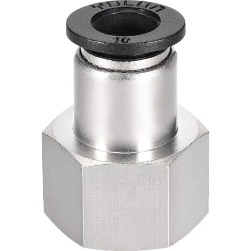 Uxcell Push to Connect Tube Fitting Adapter 10mm Tube OD x 1/2 NPT Female Straight Pneumatic Connector Pipe Fitting