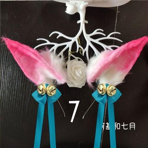 In Stock LOL Ear Spirit Blossom Ahri Headband Cosplay Headwear Free Shipping X