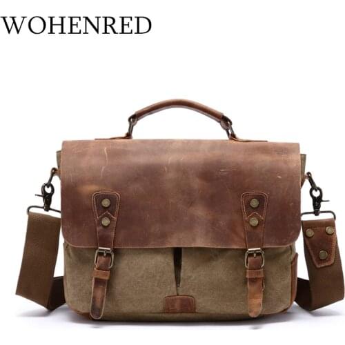 WOHENRED Men's Leather Briefcases