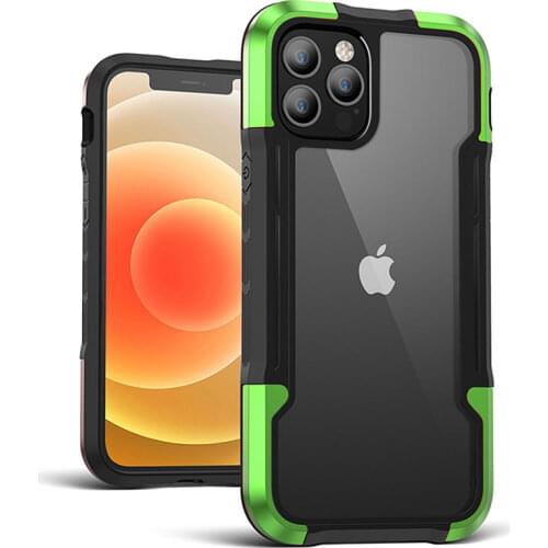 Luxury Shockproof Protective Phone Case On For iPhone 12 Pro 11 Pro Max 12 Mini XR X XS Max 7 8 Bumper Transparent Hard PC Cover
