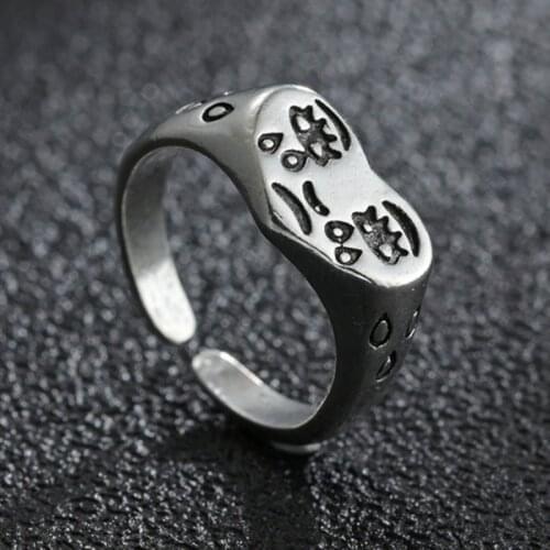 Korean Fashion Crying Heart Ring For Women Girls Trendy Vintage Open Adjustable Ring Special Resizable Ring Jewelry Trendy