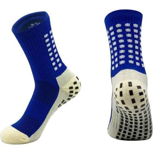 1Pair Men Football Socks Professional Anti Slip Football Socks Riding Cycling Sport Socks Nylon Breathable Running Stocking