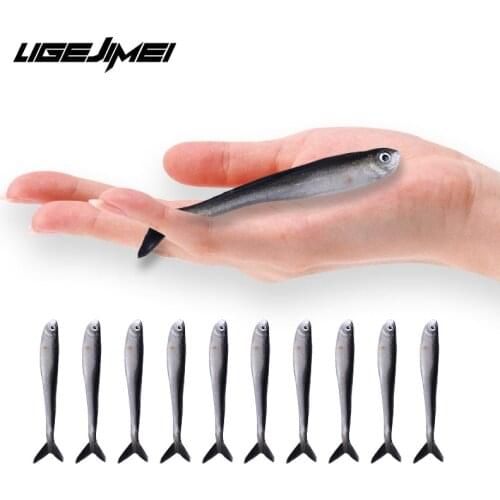 10pcs/Lot Soft Lure For Fishing Isca Artificial 2020 Wobbler Softbait Tackle Fishing Set Peche Leurre 2.2g 8cm Micro Fish Worm