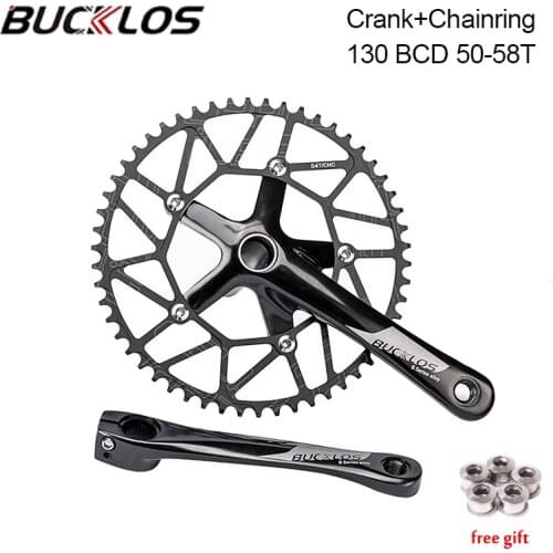 130BCD Bike Crankset Mtb Crank Folding Mountain Bicycle Chainring Narrow Wide 50T 52T 54T 56T 58T Crank Arms For Bicycle Part