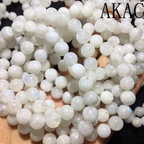 2bracelets Approx9-9.8mm Natural rainbow moonstone bracelet semi precious gemstone wholesale