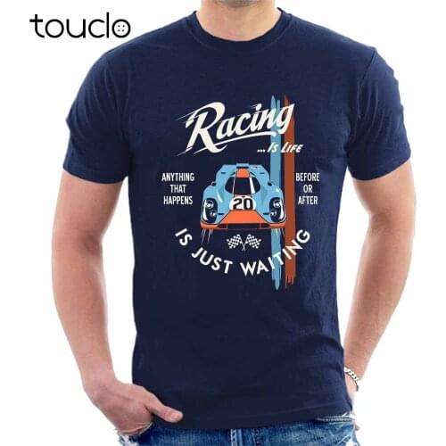 2020 Steve T-SHIRT Racing is Life Le Mans Adult tee T-Shirt 1968 Legendary Race T-Shirt