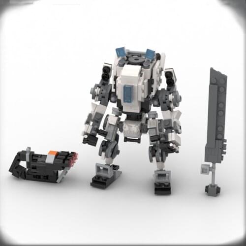 285Pcs 14cm DIY MOC Mecha Model STEM Small Particle Building Blocks Toy