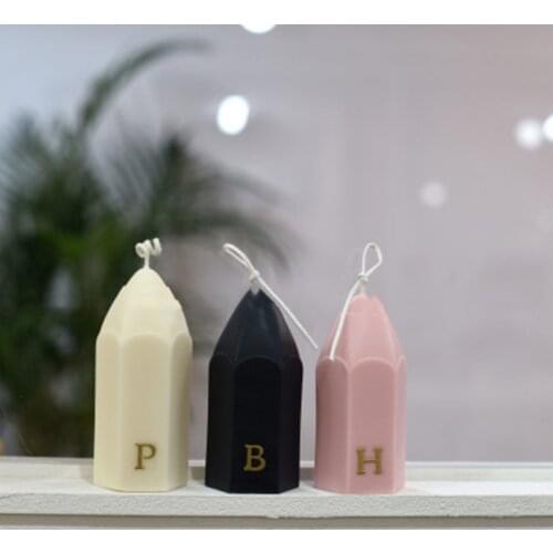 3D Pencil Crayons Aromatherapy Plaster Candle Silicone Mold Chocolate Mold Handmade DIY Gift Home Decoration