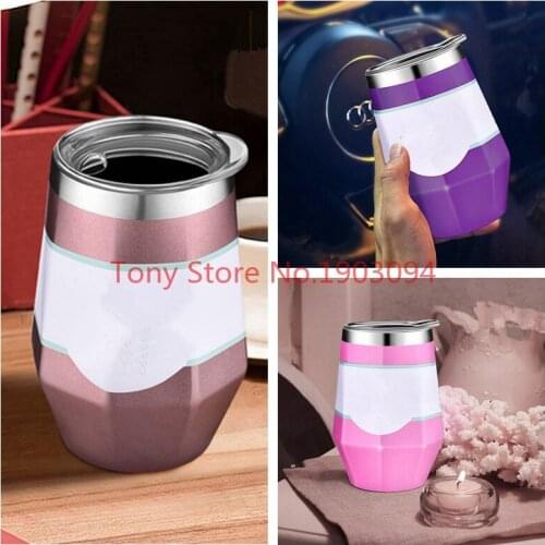 50pcs/lot 9oz Egg Cups Wine Glass Double Wall Stainless Steel Beer Mug Vacuum Insulated Mug Drinking Coffee Wine Cups Car Mugs