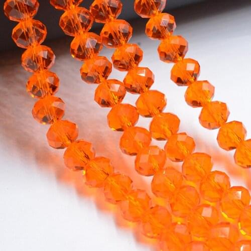 6*8mm FLTMRH Crystal Glass Beads 70Pcs/Lot 035 Rondelle Faceted Loose Spacer Beads for DIY Jewelry Making Wholesale