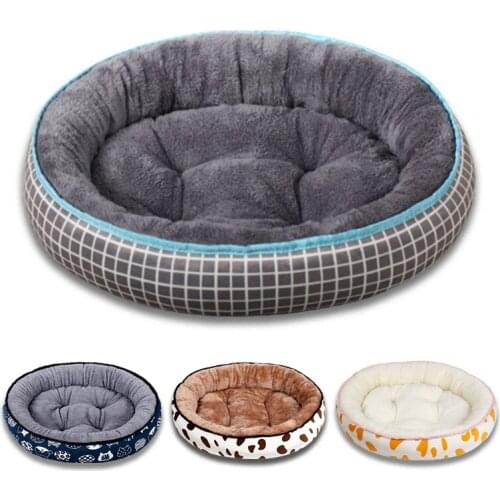 70Cm Dog Bed Small Medium Dogs Cushion Soft Cotton Winter Basket Warm Sofa House Washable Bed for Dog Accessories Pet Supplies