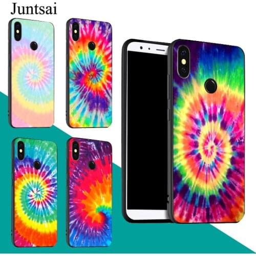 Colorful Tie Dye Rainbow Hippie Art Case For Redmi Note 9 Pro 9S 8T 8 Pro 9A 9C For Mi 9 9T Note 10 Lite For POCO X3 Couqe