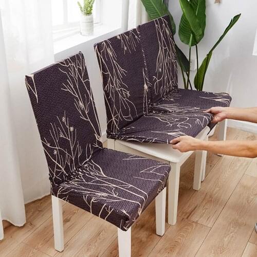 Svetanya Stretch Dinning Chair Cover Printed Restaurant Seat Case