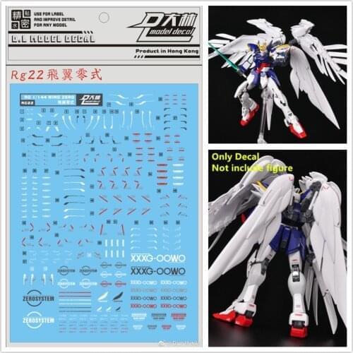 D.L high quality Decal water paste RG22 For Bandai RG 1/144 Wing Gundam Zero EW DL106