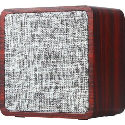 Wood Mini Bluetooth Speaker Support AUX TF Card Mic Noise Cancelling Gift Idea 3D Stereo Bass Portable Subwoofer