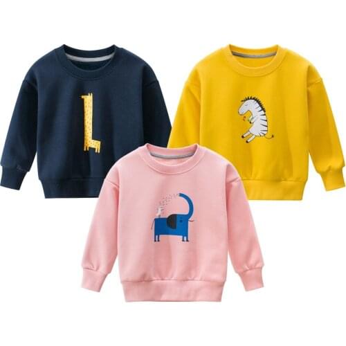 Childrens Autumn New Products Clothes Long Sleeve Cartoon Sweater Thicken Teenage Hoodies Sweatershirt Boys Casual Outwear Coat